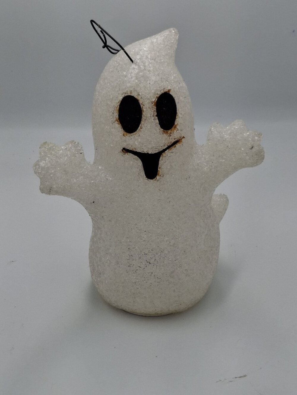 Vintage Melted (Popcorn) Plastic Changing Color/ Halloween Ghost Light